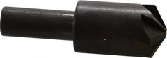 Hertel - 7/8" Head Diam, 1/2" Shank Diam, 6 Flute 120° High Speed Steel Countersink - 2-3/4" OAL, 0.14" Nose Diam, Straight Shank - Industrial Tool & Supply