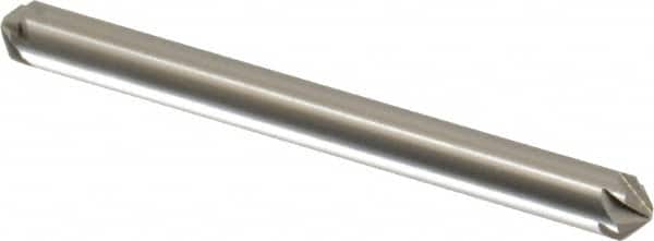 Hertel - 3/16" Head Diam, 3/16" Shank Diam, 6 Flute 100° High Speed Steel Countersink - Industrial Tool & Supply