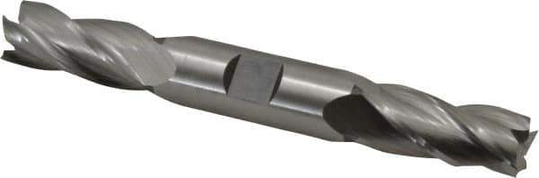 Hertel - 18mm, 1-5/8" LOC, 3/4" Shank Diam, 5-5/8" OAL, 4 Flute, High Speed Steel Square End Mill - Double End, Uncoated - Industrial Tool & Supply