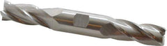 Hertel - 20mm, 1-7/8" LOC, 7/8" Shank Diam, 6-1/8" OAL, 4 Flute, High Speed Steel Square End Mill - Double End, Uncoated - Industrial Tool & Supply