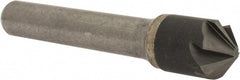 Hertel - 1/2" Head Diam, 3/8" Shank Diam, 6 Flute 100° Solid Carbide Countersink - Industrial Tool & Supply