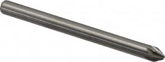 Hertel - 1/8" Head Diam, 1/8" Shank Diam, 6 Flute 60° Solid Carbide Countersink - Industrial Tool & Supply