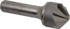 Hertel - 1" Head Diam, 1/2" Shank Diam, 6 Flute 100° Solid Carbide Countersink - Industrial Tool & Supply