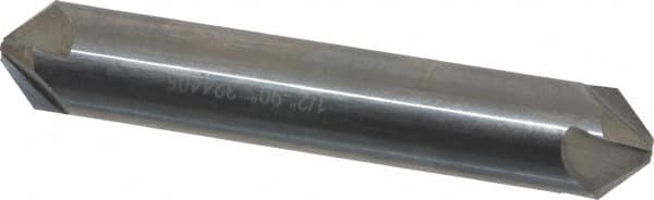 Hertel - 1/2" Head Diam, 1/2" Shank Diam, 4 Flute 90° Solid Carbide Countersink - Industrial Tool & Supply