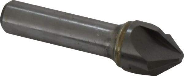 Hertel - 3/4" Head Diam, 3/4" Shank Diam, 4 Flute 82° Solid Carbide Countersink - 3-1/2" OAL, Straight Shank - Industrial Tool & Supply
