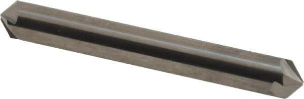 Hertel - 5/16" Head Diam, 5/16" Shank Diam, 4 Flute 100° Solid Carbide Countersink - 2-1/8" OAL, Straight Shank - Industrial Tool & Supply