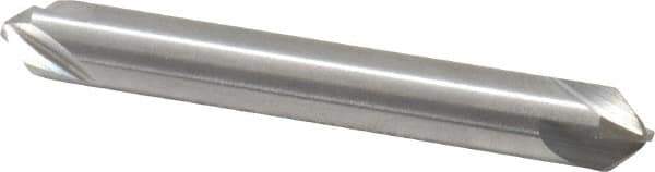 Hertel - 1/4" Head Diam, 1/4" Shank Diam, 4 Flute 82° Solid Carbide Countersink - 2" OAL, Straight Shank - Industrial Tool & Supply
