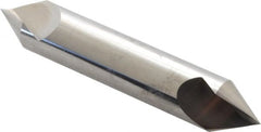 Hertel - 5/8" Head Diam, 5/8" Shank Diam, 1 Flute 60° Solid Carbide Countersink - Industrial Tool & Supply