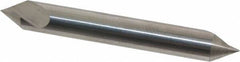 Hertel - 1/4" Head Diam, 1/4" Shank Diam, 1 Flute 60° Solid Carbide Countersink - 2" OAL, Straight Shank - Industrial Tool & Supply