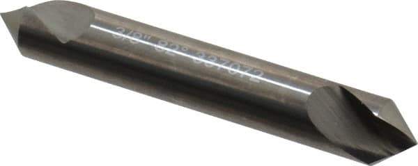 Hertel - 3/8" Head Diam, 3/8" Shank Diam, 1 Flute 82° Solid Carbide Countersink - 2-1/2" OAL, Straight Shank - Industrial Tool & Supply