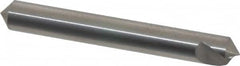 Hertel - 1/4" Head Diam, 1/4" Shank Diam, 1 Flute 100° Solid Carbide Countersink - Industrial Tool & Supply