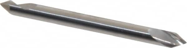 Hertel - 1/8" Head Diam, 1/8" Shank Diam, 1 Flute 60° Solid Carbide Countersink - Industrial Tool & Supply