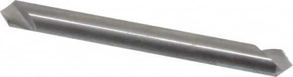 Hertel - 3/16" Head Diam, 3/16" Shank Diam, 1 Flute 90° Solid Carbide Countersink - Industrial Tool & Supply