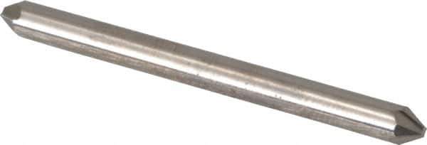 Hertel - 1/8" Head Diam, 1/8" Shank Diam, 4 Flute 60° Solid Carbide Countersink - 1-1/2" OAL, Straight Shank - Industrial Tool & Supply
