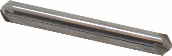 Hertel - 1/4" Head Diam, 1/4" Shank Diam, 4 Flute 100° Solid Carbide Countersink - Industrial Tool & Supply