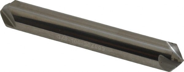 Hertel - 3/8" Head Diam, 3/8" Shank Diam, 4 Flute 100° Solid Carbide Countersink - Industrial Tool & Supply