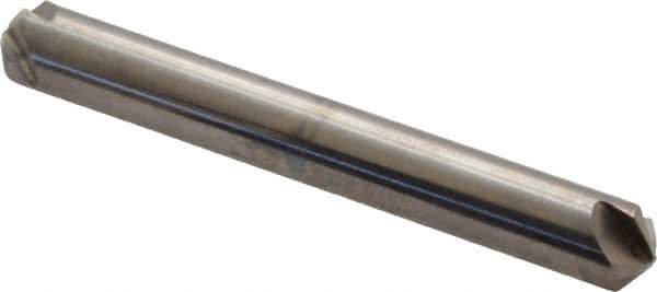 Hertel - 1/4" Head Diam, 1/4" Shank Diam, 4 Flute 110° Solid Carbide Countersink - 2" OAL, Straight Shank - Industrial Tool & Supply