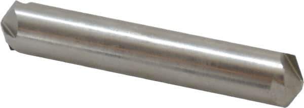 Hertel - 1/2" Head Diam, 1/2" Shank Diam, 4 Flute 120° High Speed Steel Countersink - 3" OAL, Straight Shank - Industrial Tool & Supply