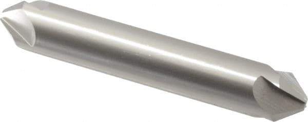 Hertel - 1/2" Head Diam, 1/2" Shank Diam, 4 Flute 82° High Speed Steel Countersink - 3" OAL, Straight Shank - Industrial Tool & Supply
