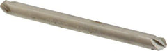 Hertel - 1/8" Head Diam, 1/8" Shank Diam, 4 Flute 90° High Speed Steel Countersink - 1-1/2" OAL, Straight Shank - Industrial Tool & Supply
