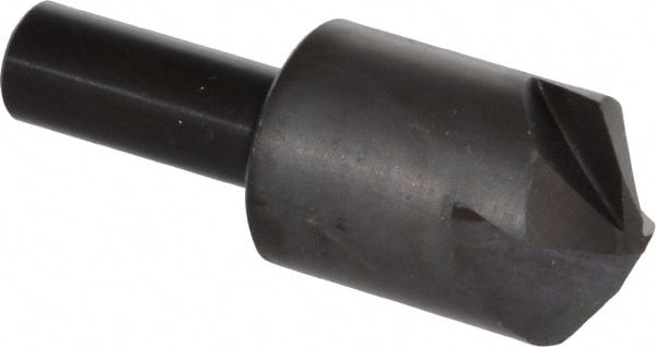 Hertel - 1" Head Diam, 1/2" Shank Diam, 4 Flute 110° High Speed Steel Countersink - Industrial Tool & Supply