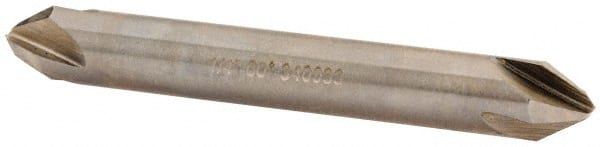 Hertel - 1/4" Head Diam, 1/4" Shank Diam, 4 Flute 60° High Speed Steel Countersink - Industrial Tool & Supply