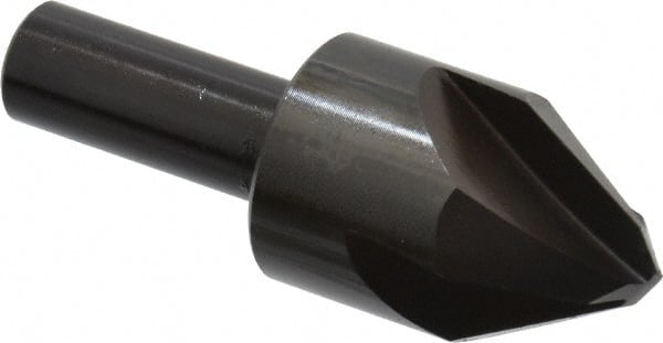 Hertel - 1" Head Diam, 1/2" Shank Diam, 4 Flute 60° High Speed Steel Countersink - Industrial Tool & Supply
