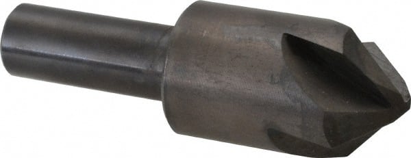 Hertel - 7/8" Head Diam, 1/2" Shank Diam, 4 Flute 90° High Speed Steel Countersink - Industrial Tool & Supply