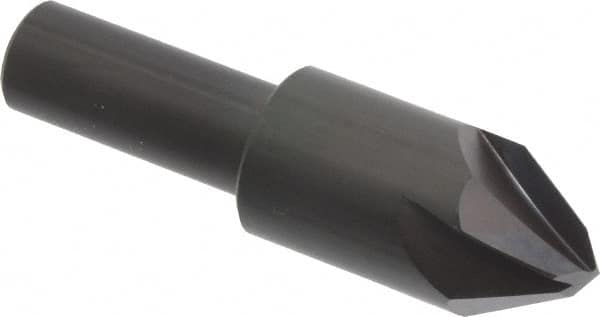 Hertel - 3/4" Head Diam, 1/2" Shank Diam, 4 Flute 60° High Speed Steel Countersink - Industrial Tool & Supply