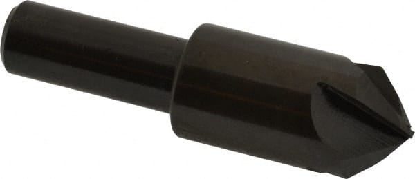 Hertel - 3/4" Head Diam, 1/2" Shank Diam, 4 Flute 90° High Speed Steel Countersink - Industrial Tool & Supply