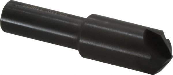 Hertel - 1/2" Head Diam, 3/8" Shank Diam, 4 Flute 110° High Speed Steel Countersink - 2-1/8" OAL, Straight Shank - Industrial Tool & Supply