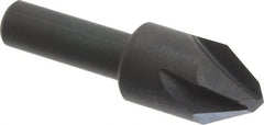 Hertel - 5/8" Head Diam, 3/8" Shank Diam, 4 Flute 60° High Speed Steel Countersink - Industrial Tool & Supply