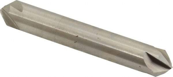 Hertel - 3/8" Head Diam, 3/8" Shank Diam, 4 Flute 82° High Speed Steel Countersink - 2-1/2" OAL, Straight Shank - Industrial Tool & Supply