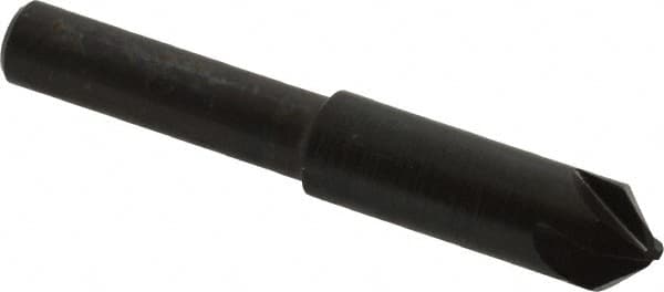 Hertel - 5/16" Head Diam, 1/4" Shank Diam, 4 Flute 82° High Speed Steel Countersink - Industrial Tool & Supply