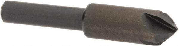 Hertel - 3/8" Head Diam, 1/4" Shank Diam, 4 Flute 82° High Speed Steel Countersink - 1-3/4" OAL, Straight Shank - Industrial Tool & Supply