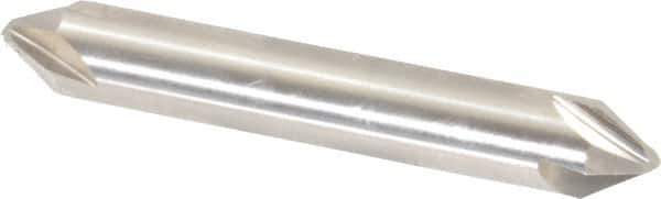 Hertel - 3/8" Head Diam, 3/8" Shank Diam, 4 Flute 60° High Speed Steel Countersink - 2-1/2" OAL, Straight Shank - Industrial Tool & Supply
