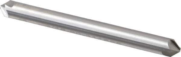 Hertel - 3/16" Head Diam, 3/16" Shank Diam, 4 Flute 90° High Speed Steel Countersink - 1-7/8" OAL, Straight Shank - Industrial Tool & Supply
