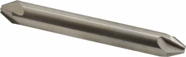 Hertel - 1/4" Head Diam, 1/4" Shank Diam, 4 Flute 60° High Speed Steel Countersink - Industrial Tool & Supply
