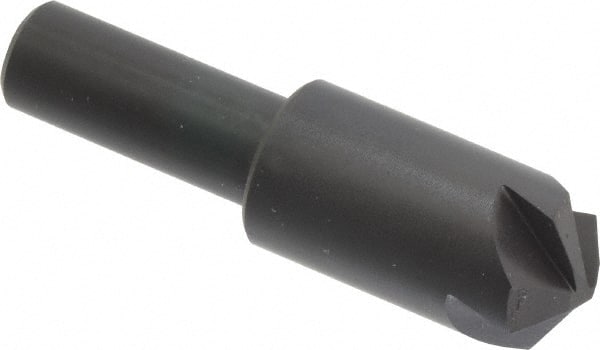 Hertel - 3/4" Head Diam, 1/2" Shank Diam, 4 Flute 120° High Speed Steel Countersink - Industrial Tool & Supply