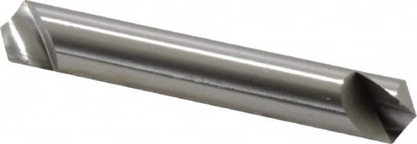 Hertel - 3/8" Head Diam, 3/8" Shank Diam, 1 Flute 120° High Speed Steel Countersink - Industrial Tool & Supply
