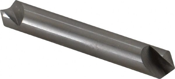 Hertel - 3/8" Head Diam, 3/8" Shank Diam, 1 Flute 100° High Speed Steel Countersink - Industrial Tool & Supply