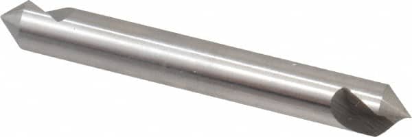 Hertel - 1/4" Head Diam, 1/4" Shank Diam, 1 Flute 82° High Speed Steel Countersink - Industrial Tool & Supply