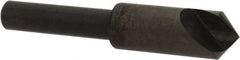 Hertel - 3/8" Head Diam, 1/4" Shank Diam, 1 Flute 100° High Speed Steel Countersink - Industrial Tool & Supply