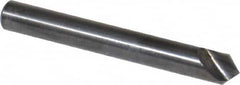 Hertel - 1/4" Head Diam, 1/4" Shank Diam, 1 Flute 90° High Speed Steel Countersink - Industrial Tool & Supply