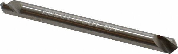 Hertel - 1/8" Head Diam, 1/8" Shank Diam, 1 Flute 100° High Speed Steel Countersink - 1-1/2" OAL, Straight Shank - Industrial Tool & Supply