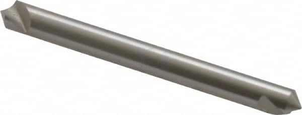 Hertel - 3/16" Head Diam, 3/16" Shank Diam, 1 Flute 100° High Speed Steel Countersink - Industrial Tool & Supply