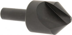 Hertel - 1-1/4" Head Diam, 1/2" Shank Diam, 1 Flute 82° High Speed Steel Countersink - Industrial Tool & Supply