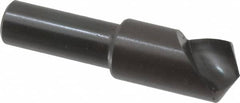 Hertel - 1/2" Head Diam, 3/8" Shank Diam, 1 Flute 120° High Speed Steel Countersink - Industrial Tool & Supply