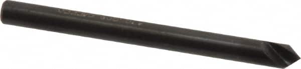 Hertel - 1/8" Head Diam, 1/8" Shank Diam, 1 Flute 82° High Speed Steel Countersink - Industrial Tool & Supply