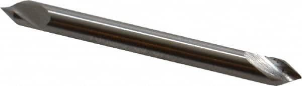 Hertel - 1/8" Head Diam, 1/8" Shank Diam, 1 Flute 60° High Speed Steel Countersink - Industrial Tool & Supply